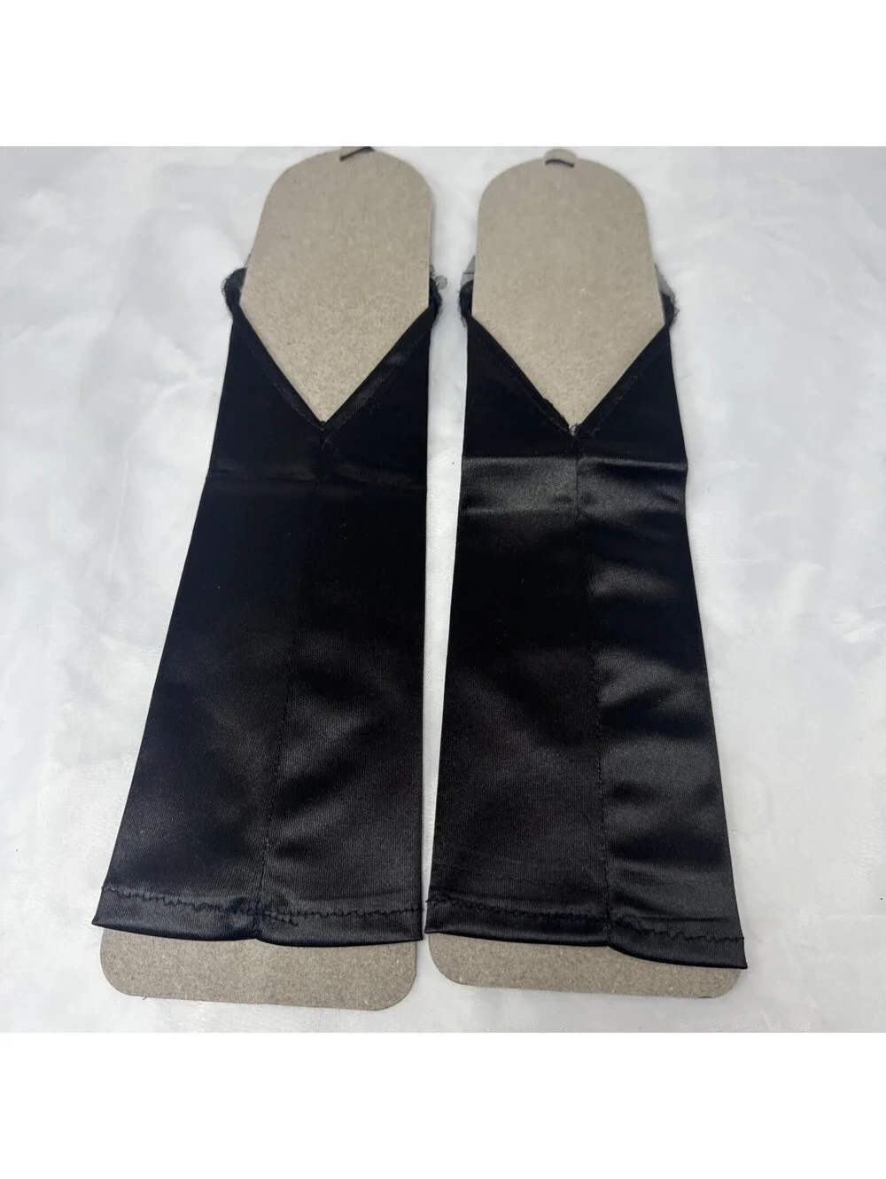 Long Opera Party Gloves Stretchy Adult Elbow Length BLACK